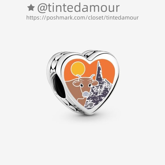 Pandora Nebraska Heart Charm|Pendant - Picture 1 of 2